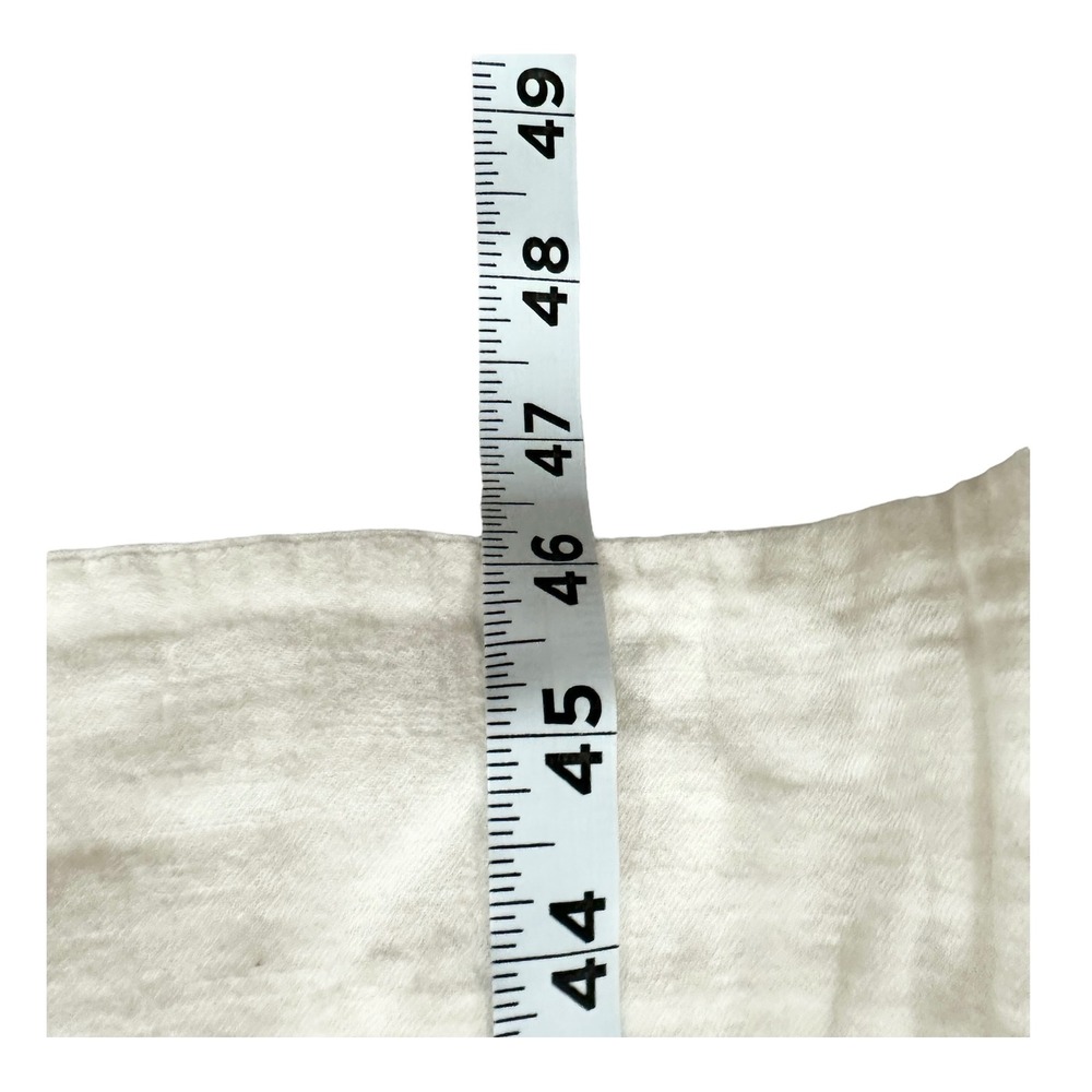 April Cornell Womens L White Cotton Embroidered Midi Dress Cottagecore Prairie - Picture 6 of 8